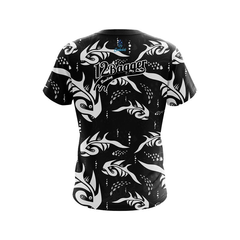 12Bagger Piranha Escape CoolWick Bowling Jersey - Image 2