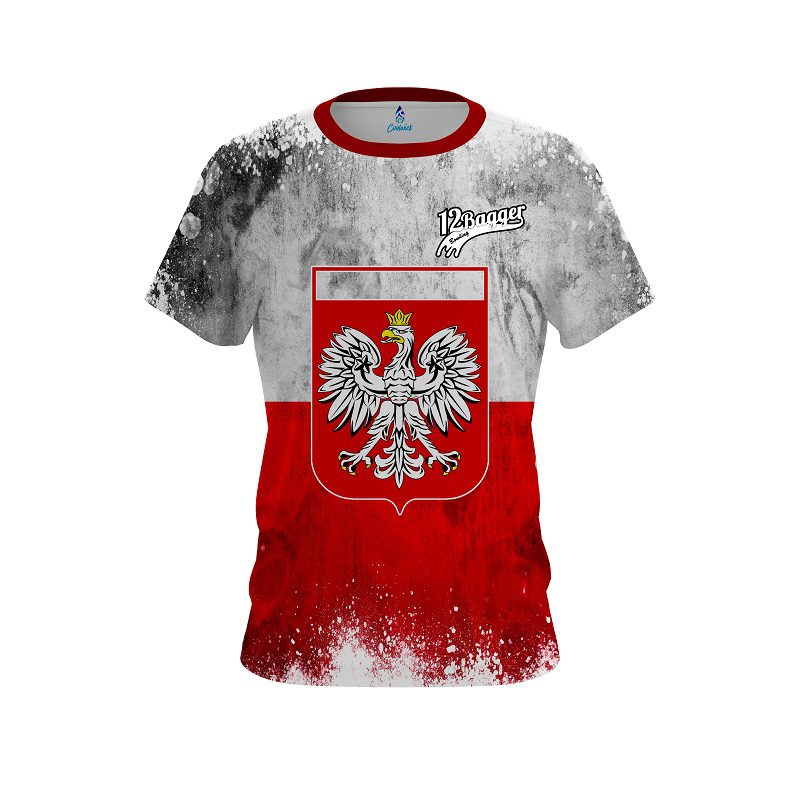 12Bagger Poland Flag CoolWick Bowling Jersey