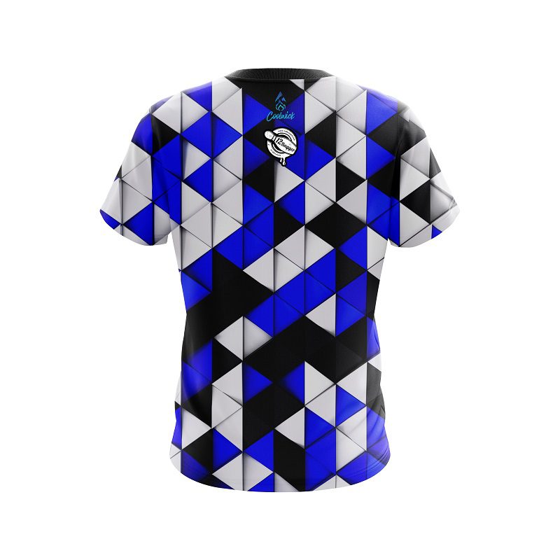 12Bagger Prism Blue CoolWick Bowling Jersey - Image 2