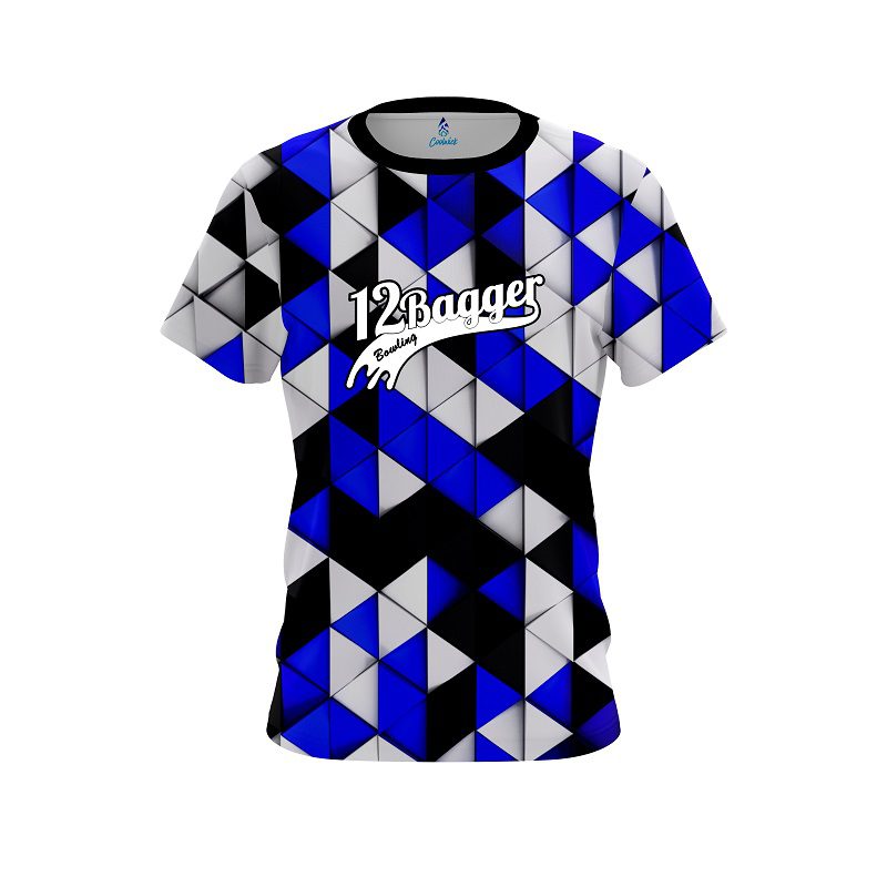 12Bagger Prism Blue CoolWick Bowling Jersey
