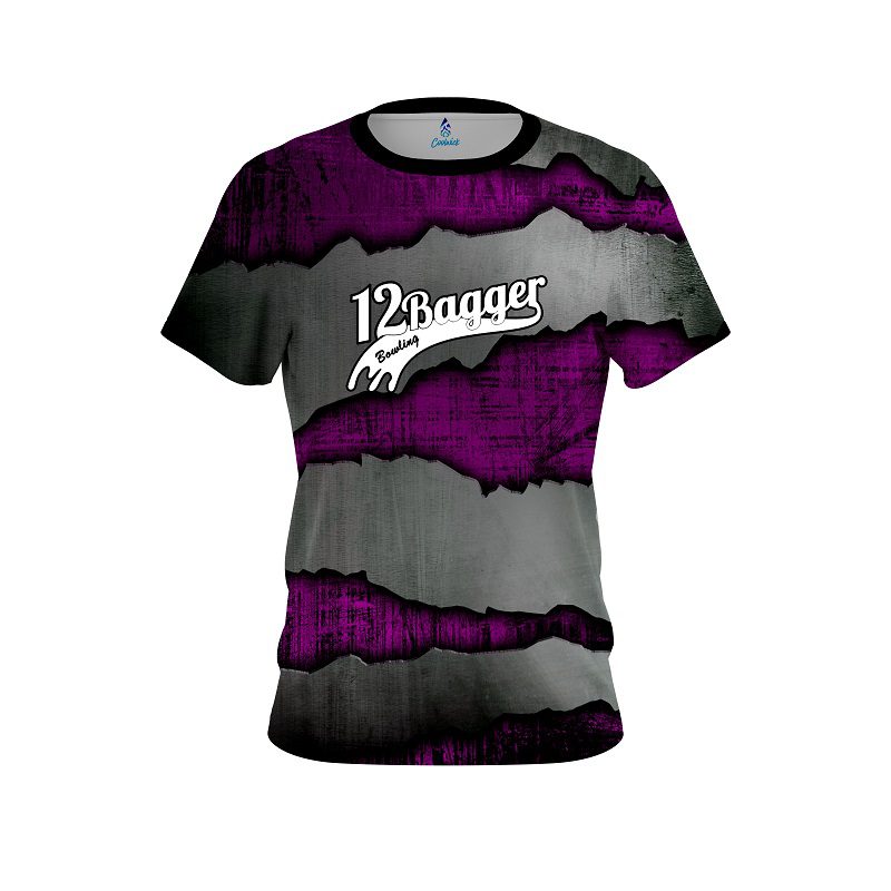 12Bagger Purple Rigid Steel CoolWick Bowling Jersey
