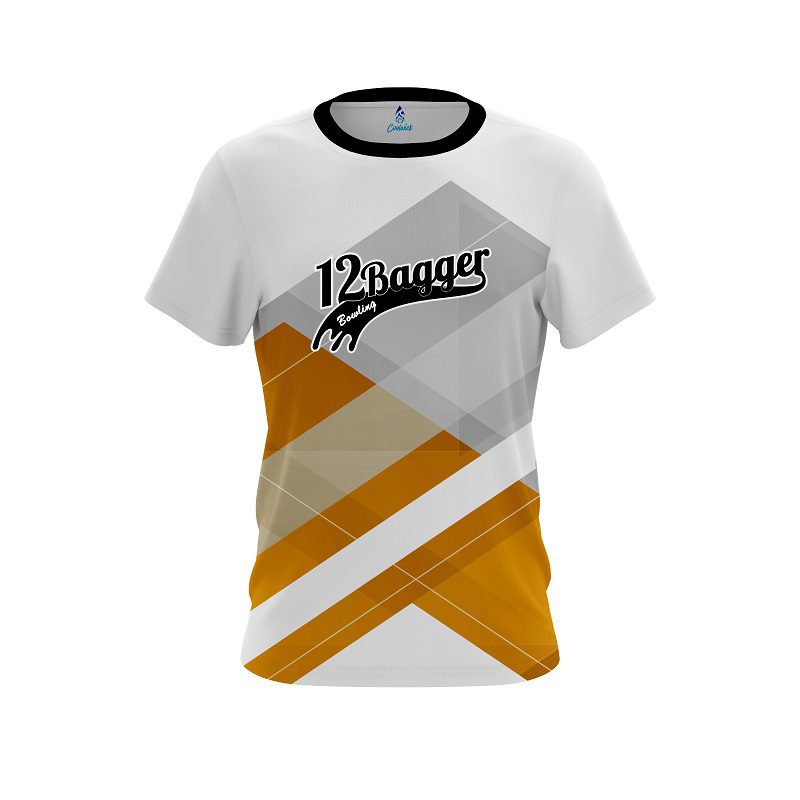 12Bagger Racing Orange CoolWick Bowling Jersey