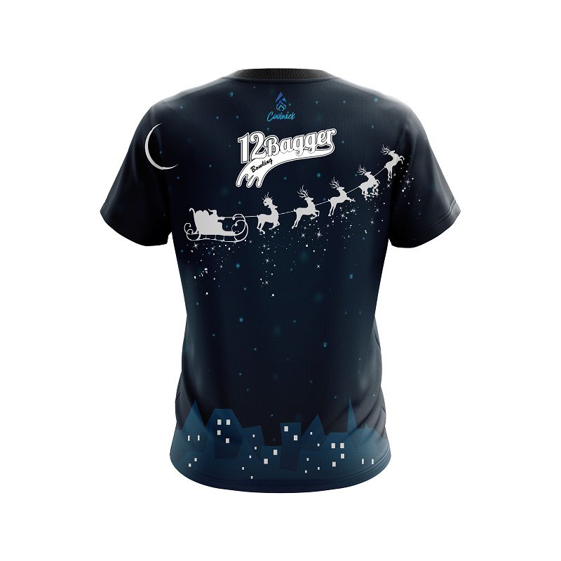12Bagger Santa Express CoolWick Bowling Jersey - Image 2