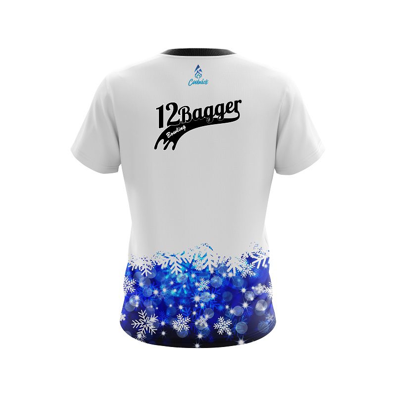 12Bagger Snowflake Season CoolWick Bowling Jersey - Image 2
