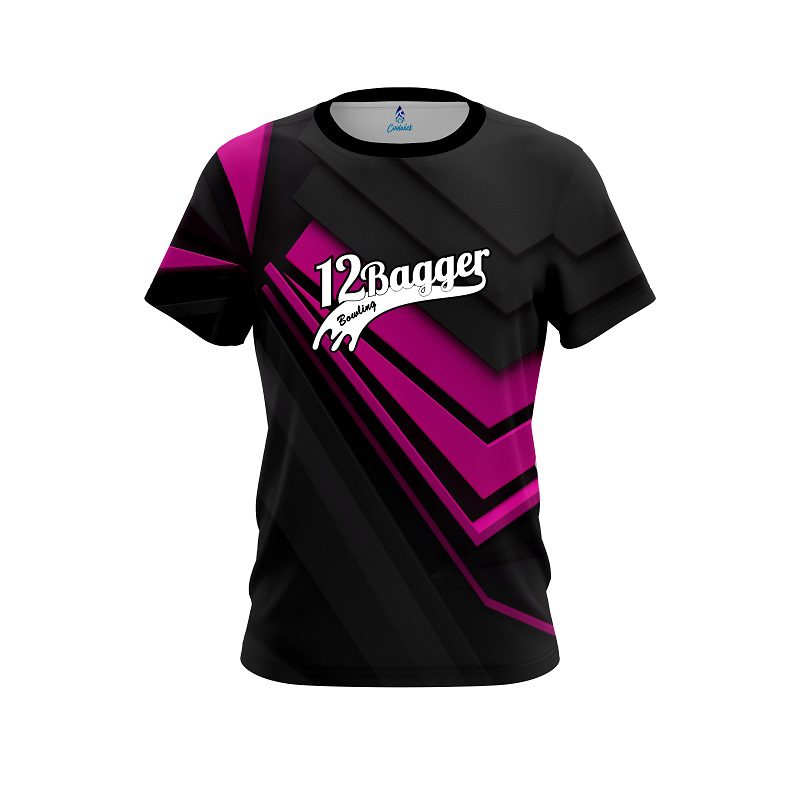 12Bagger Steaming Dynamic Pink CoolWick Bowling Jersey