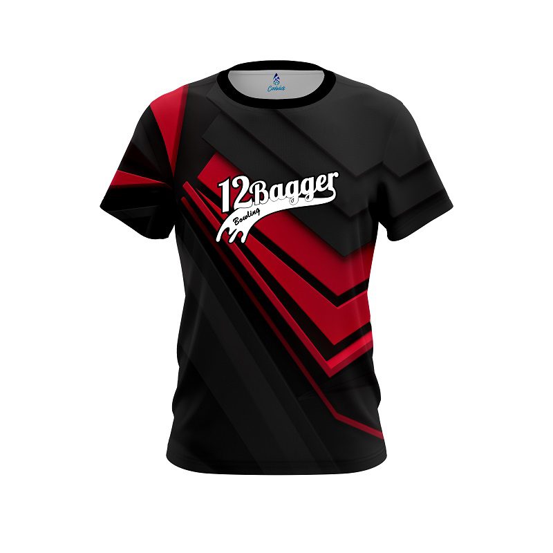 12Bagger Steaming Dynamic Red CoolWick Bowling Jersey