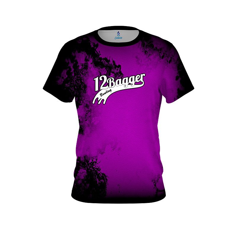 12Bagger Toxic Rugged Smoke Purple CoolWick Bowling Jersey
