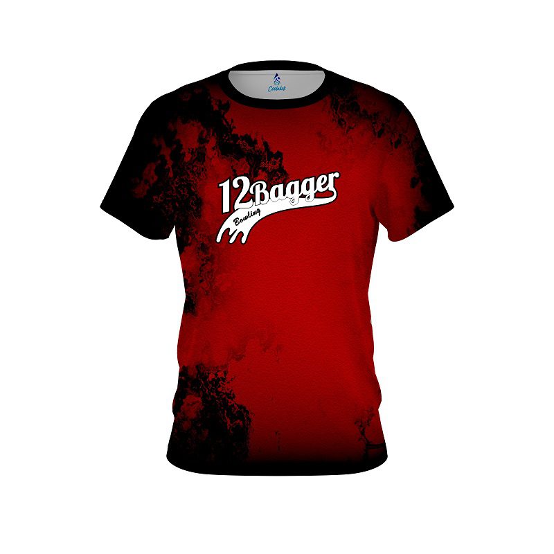 12Bagger Toxic Rugged Smoke Red CoolWick Bowling Jersey