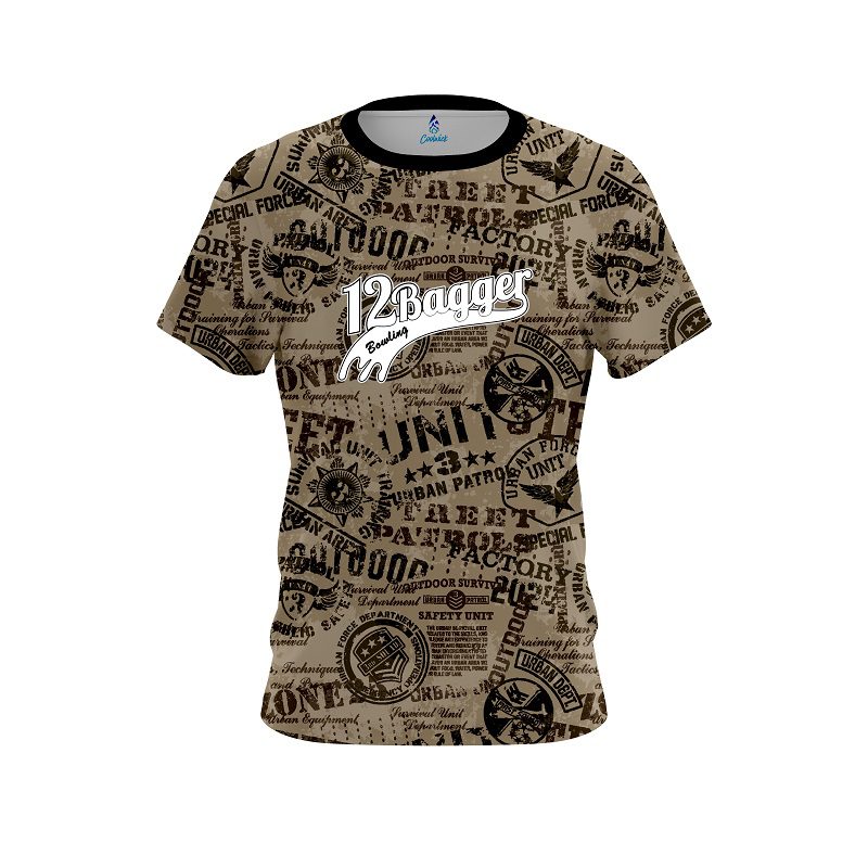 12Bagger Urban Military Grunge CoolWick Bowling Jersey