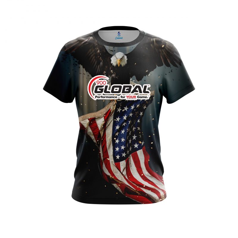 900 Global American Eagle CoolWick Bowling Jersey