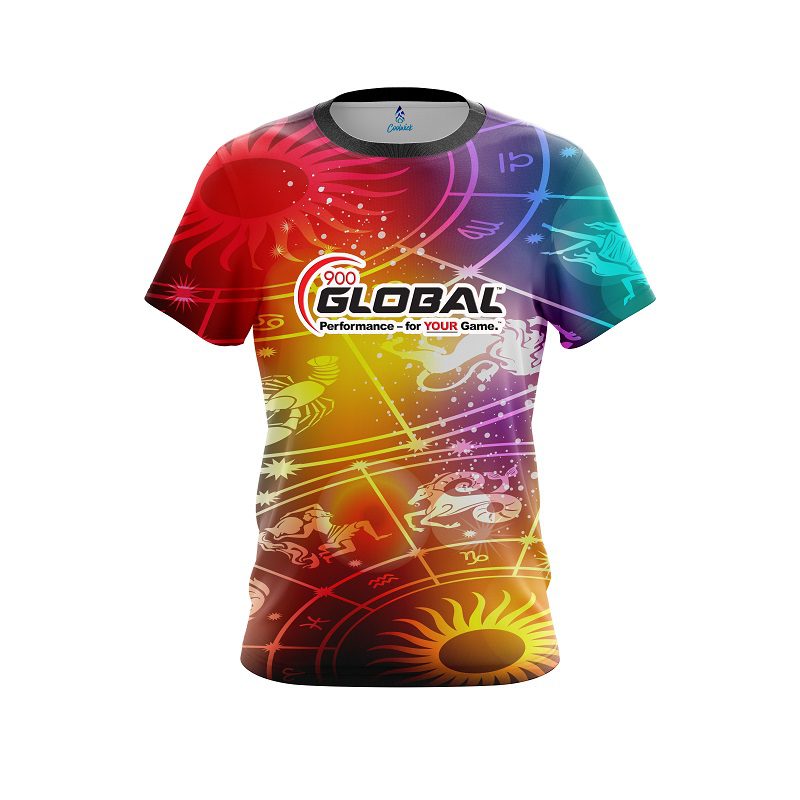 900 Global Astrological Signs CoolWick Bowling Jersey