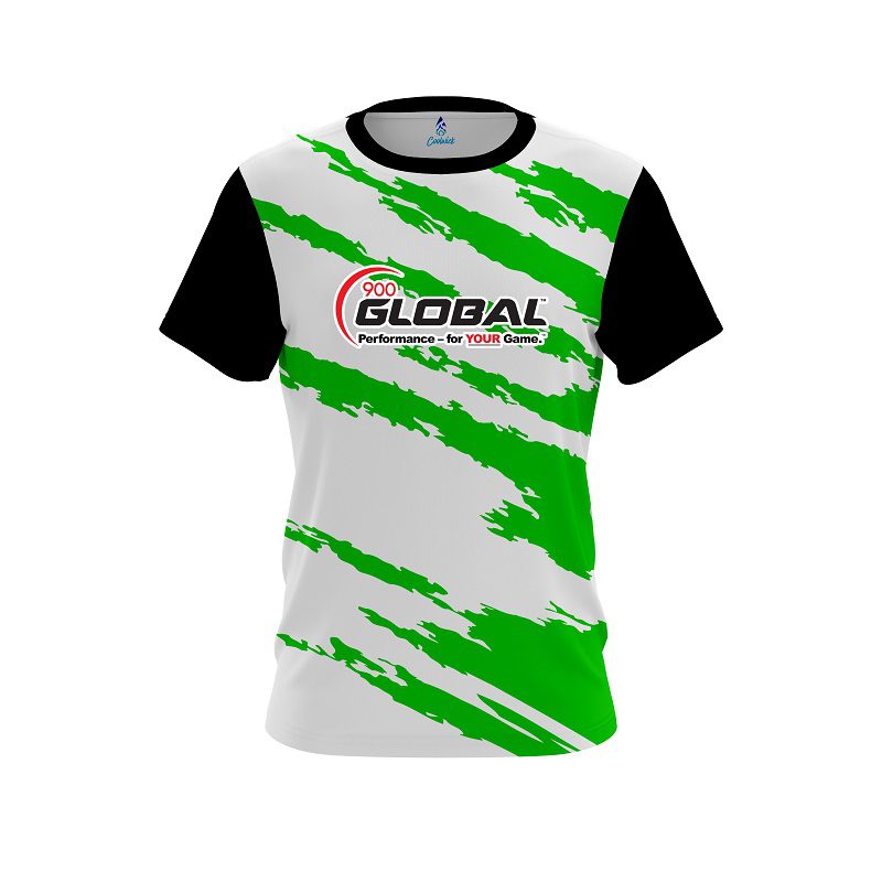 900 Global Athlete Bolt Green CoolWick Bowling Jersey