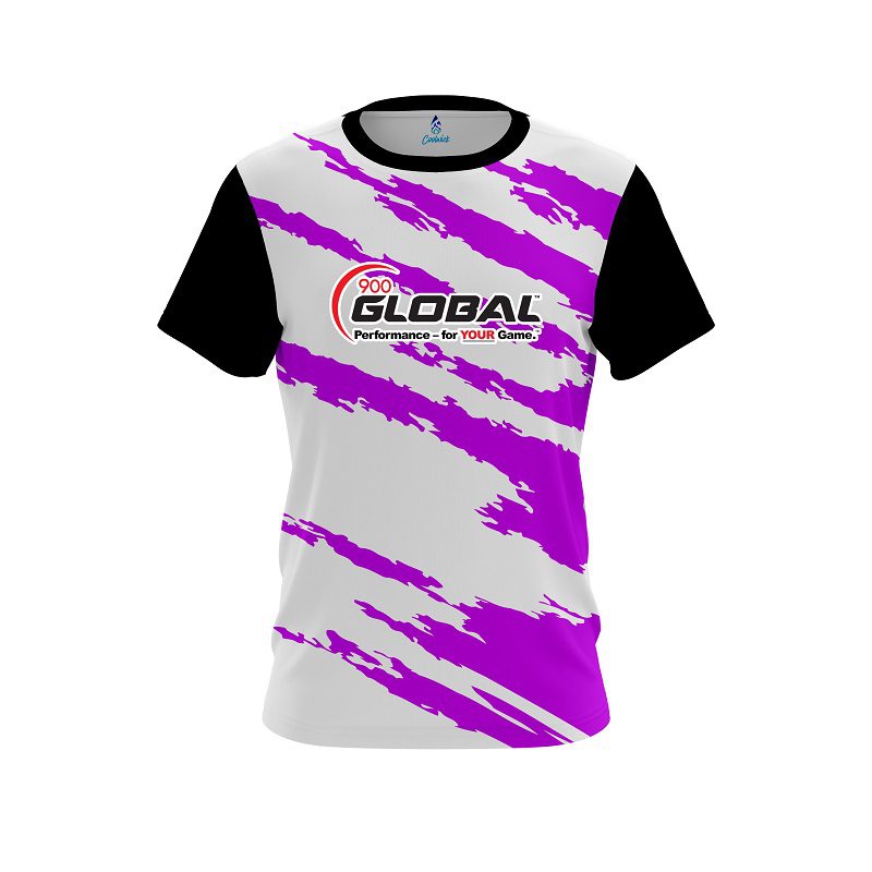 900 Global Athlete Bolt Purple CoolWick Bowling Jersey