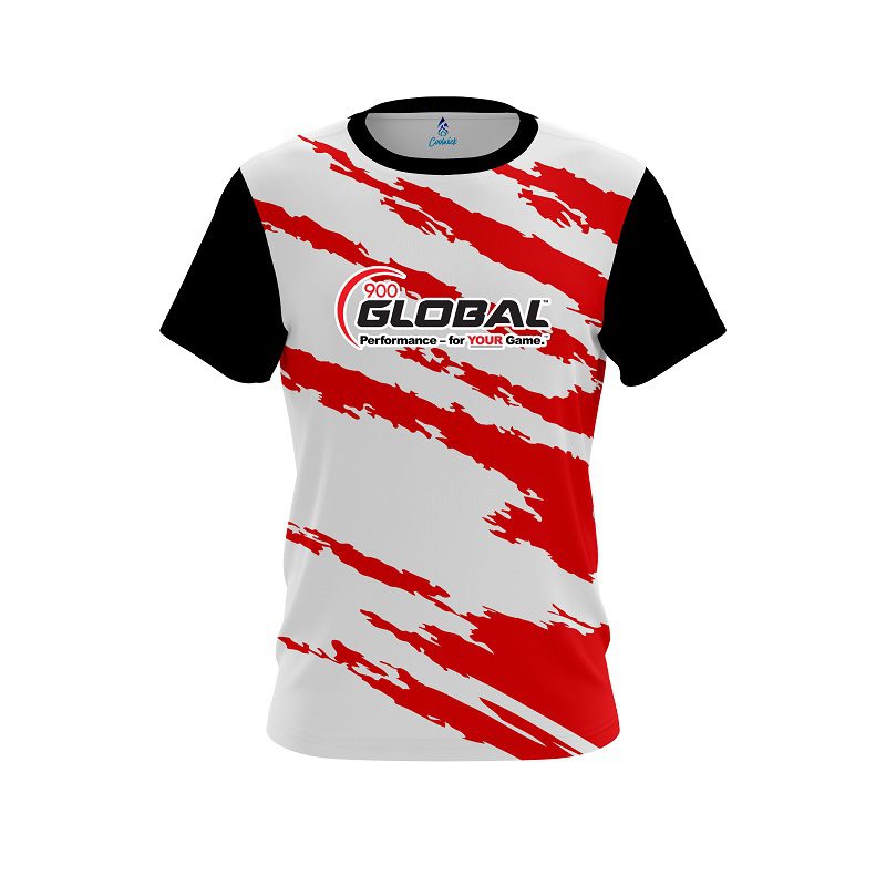 900 Global Athlete Bolt Red CoolWick Bowling Jersey
