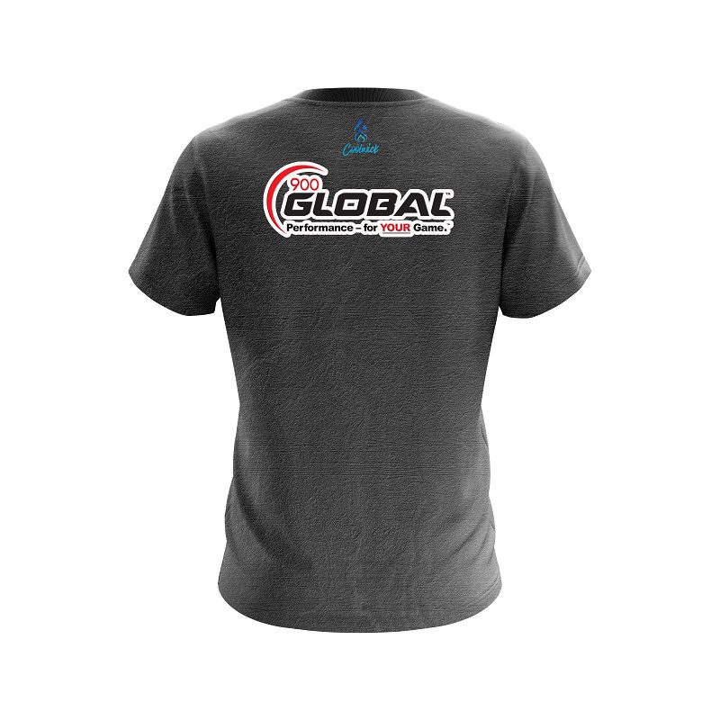 900 Global Black Grunge Canvas CoolWick Bowling Jersey - Image 2