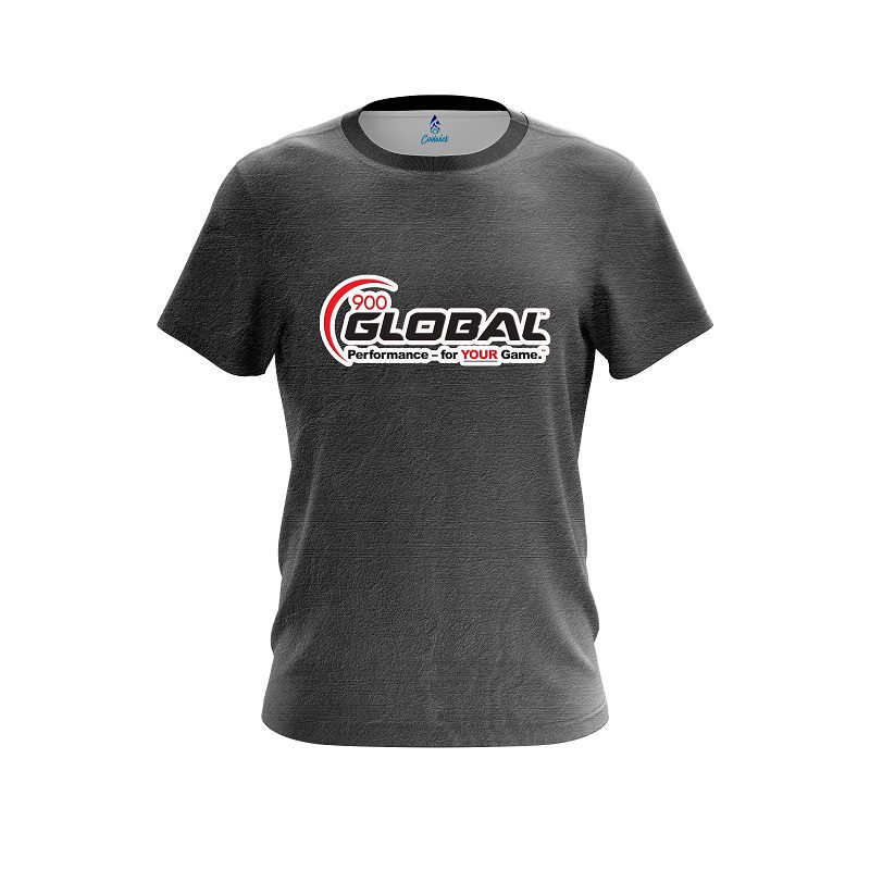 900 Global Black Grunge Canvas CoolWick Bowling Jersey