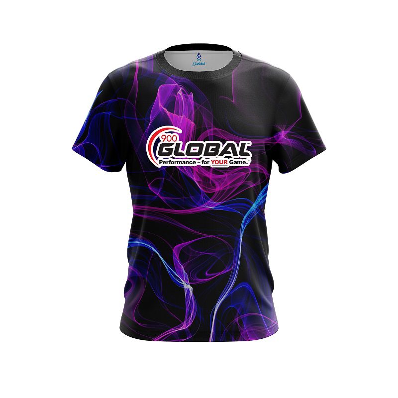 900 Global Blue Purple Smoke CoolWick Bowling Jersey