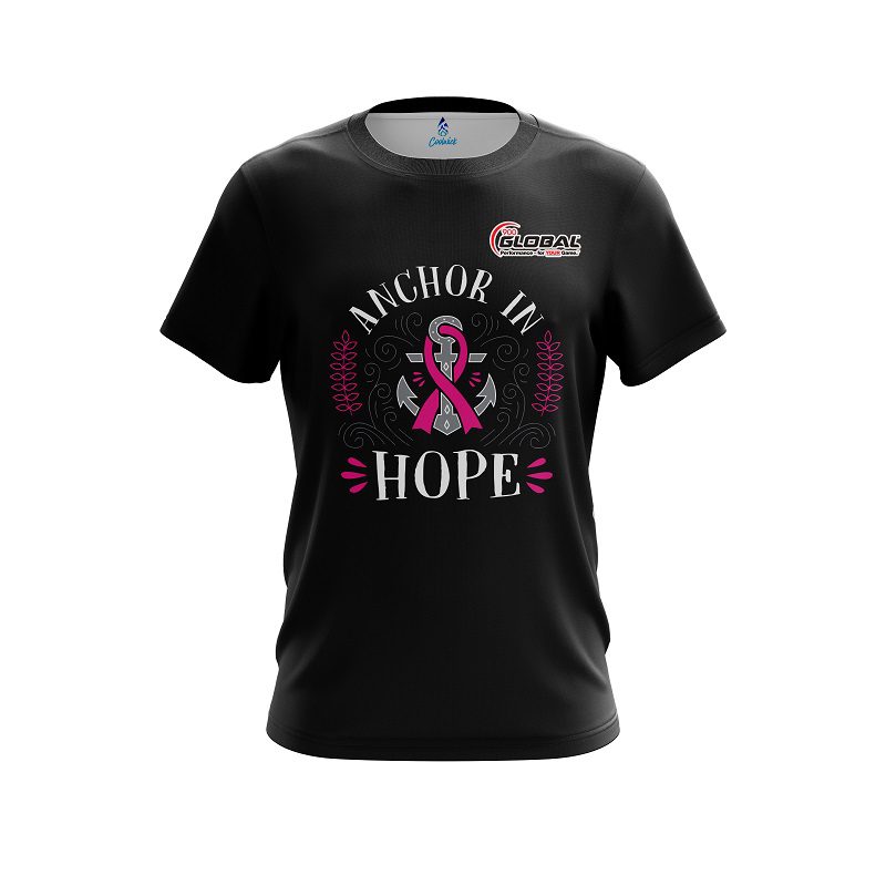 900 Global Breast Cancer Anchor Fighter CoolWick Bowling Jersey