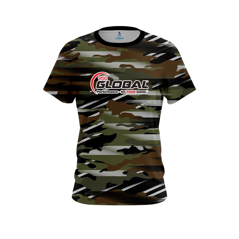 900 Global Camo Grunge CoolWick Bowling Jersey