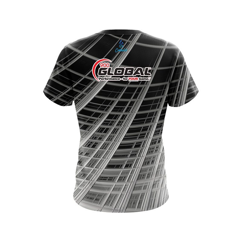 900 Global Chrome Wavy Dimension CoolWick Bowling Jersey - Image 2