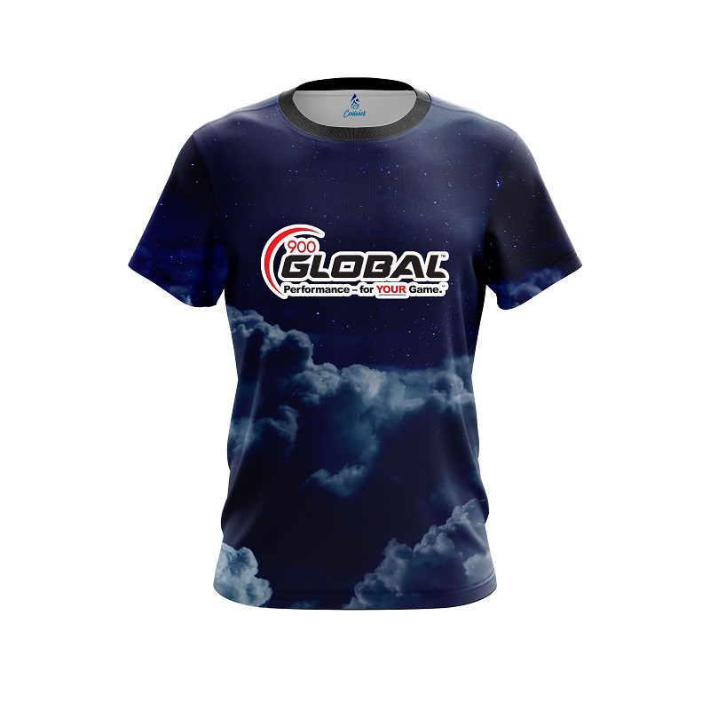 900 Global Cloudy Night CoolWick Bowling Jersey