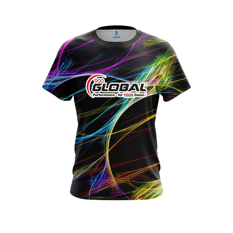 900 Global Colorful Energy Motion CoolWick Bowling Jersey
