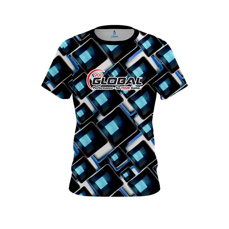 900 Global Conception Blue CoolWick Bowling Jersey
