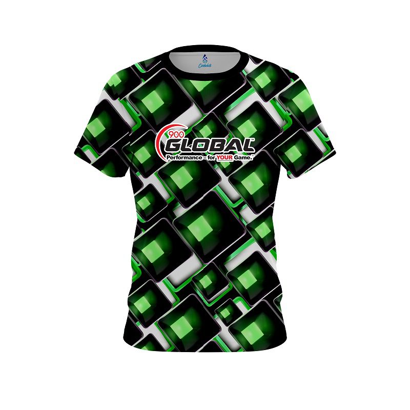 900 Global Conception Green CoolWick Bowling Jersey