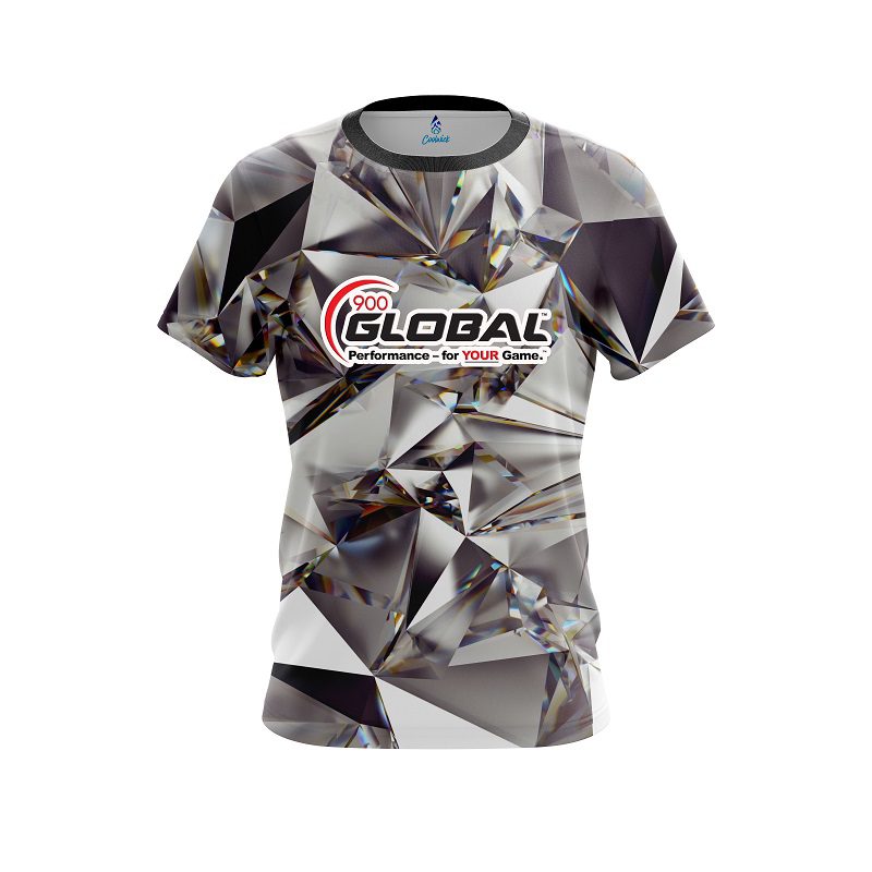 900 Global Crystal Diamonds CoolWick Bowling Jersey