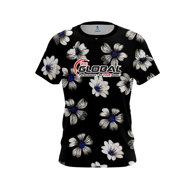 900 Global Daisy Blue CoolWick Bowling Jersey