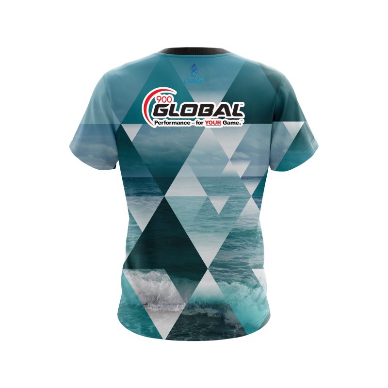 900 Global Diamond Waves CoolWick Bowling Jersey - Image 2