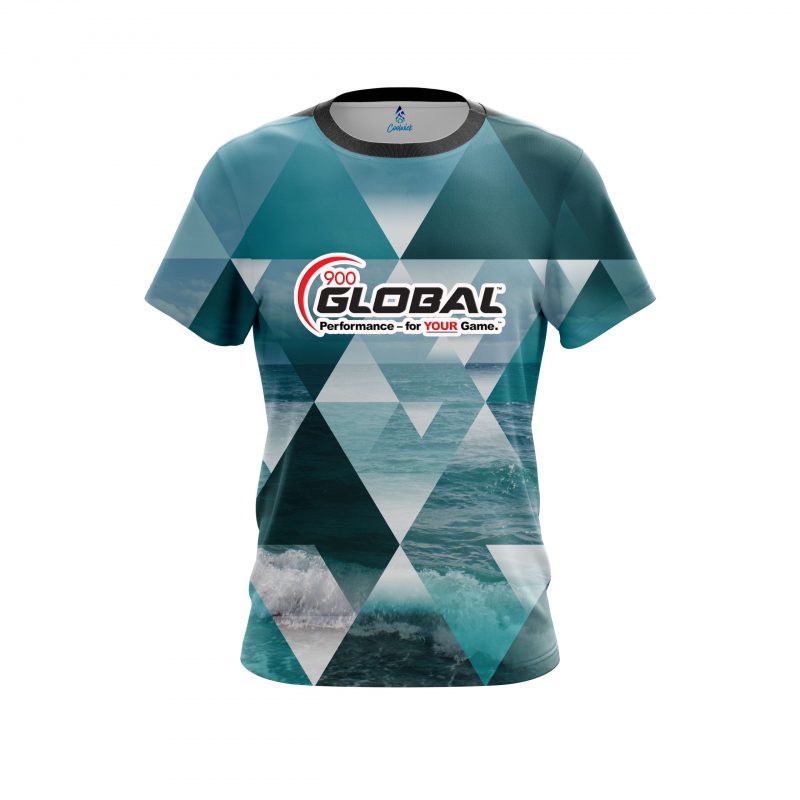 900 Global Diamond Waves CoolWick Bowling Jersey