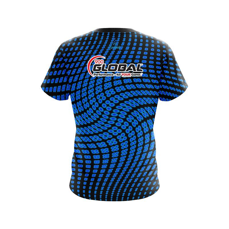 900 Global Dyanamic Flux Blue CoolWick Bowling Jersey - Image 2