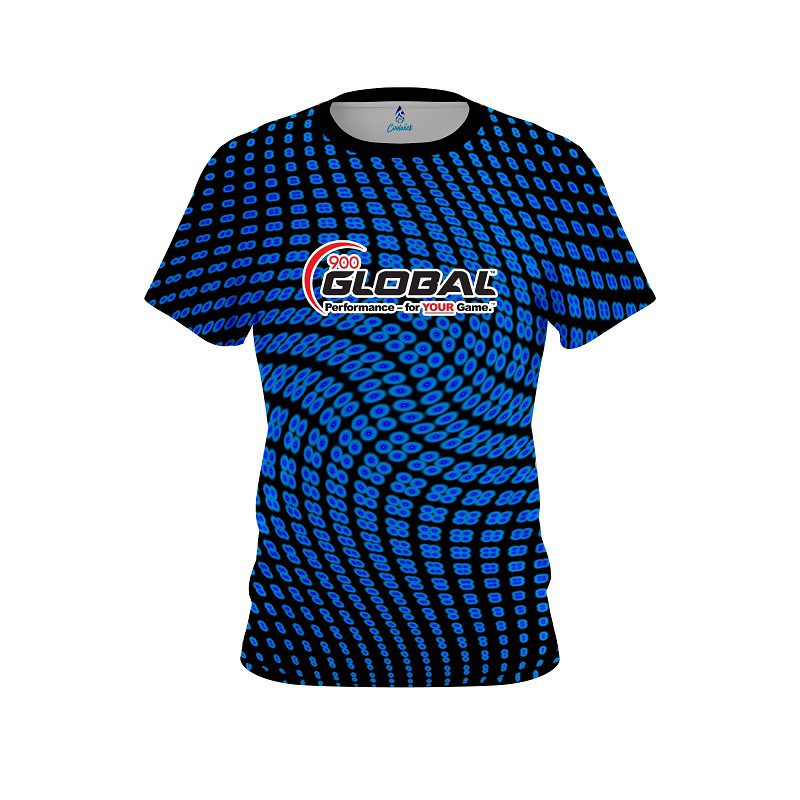 900 Global Dyanamic Flux Blue CoolWick Bowling Jersey
