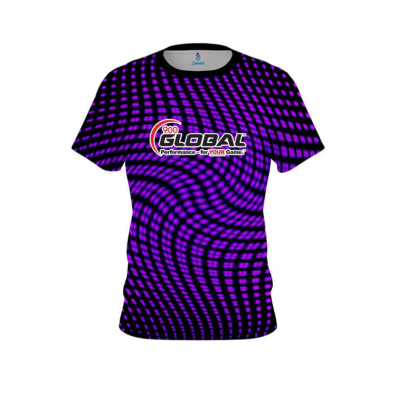 900 Global Dyanamic Flux purple CoolWick Bowling Jersey