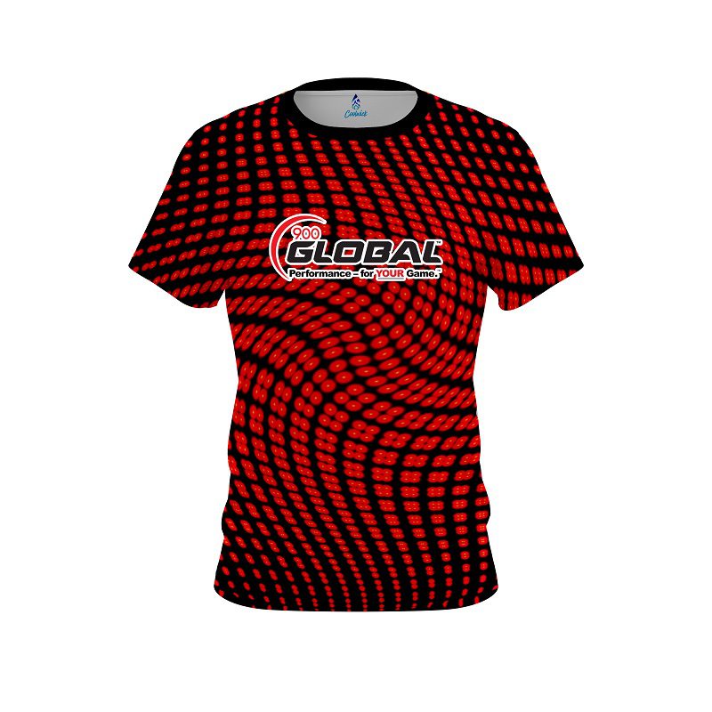 900 Global Dyanamic Flux Red CoolWick Bowling Jersey