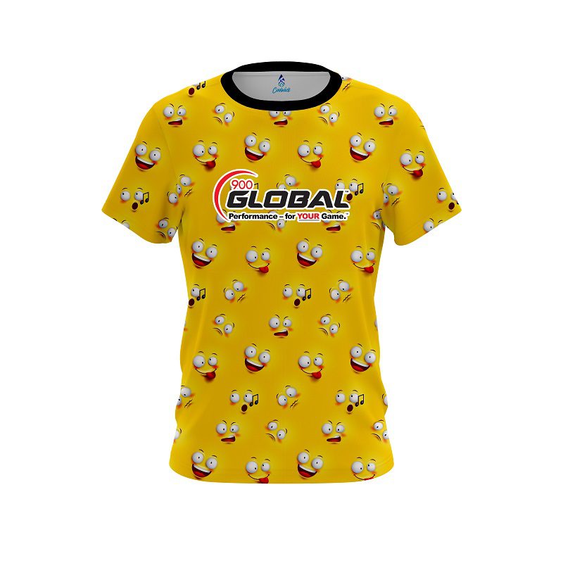 900 Global Emoticon CoolWick Bowling Jersey