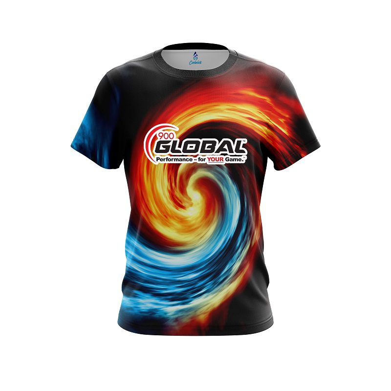 900 Global Fire And Ice Vortex CoolWick Bowling Jersey