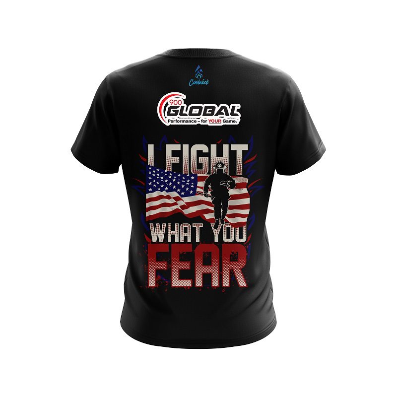 900 Global Brave Fire Fighter CoolWick Bowling Jersey - Image 2