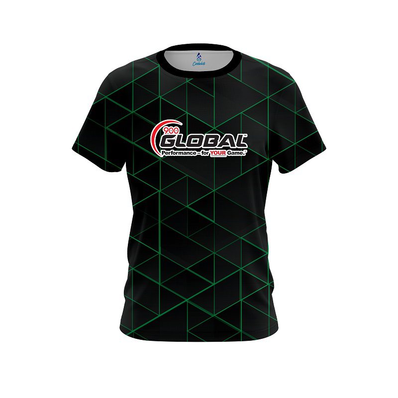 900 Global Geo Green CoolWick Bowling Jersey