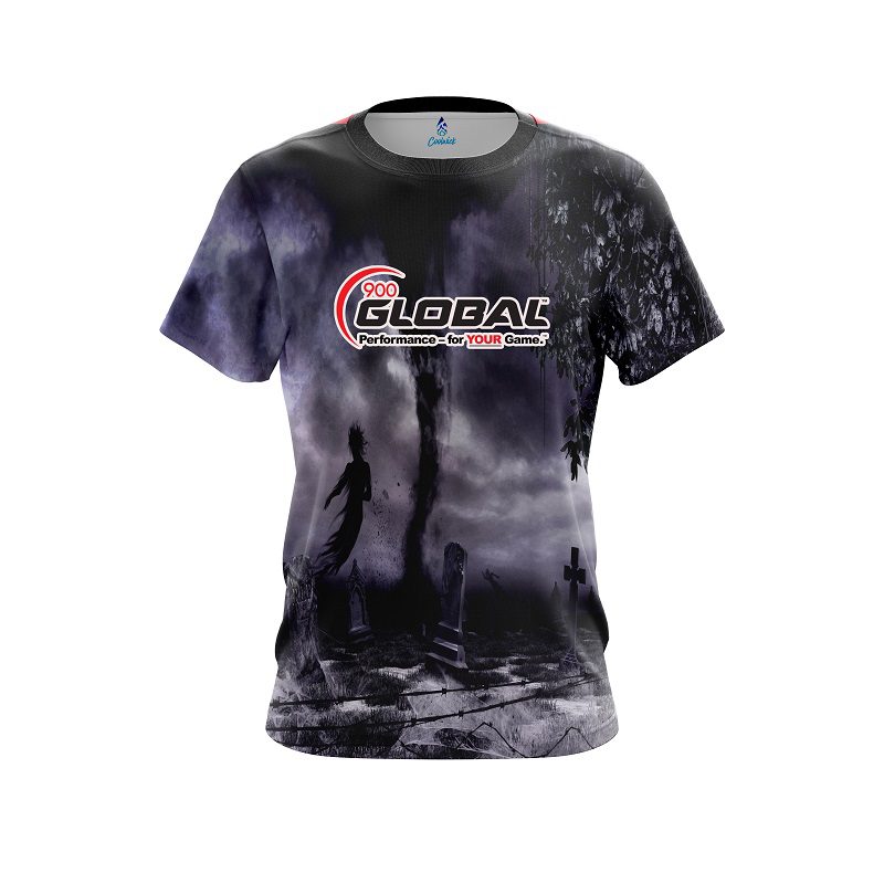900 Global Ghost Cemetery CoolWick Bowling Jersey