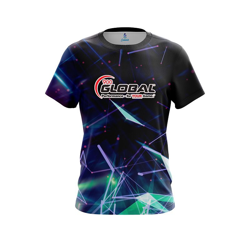 900 Global Gleaming Shapes CoolWick Bowling Jersey