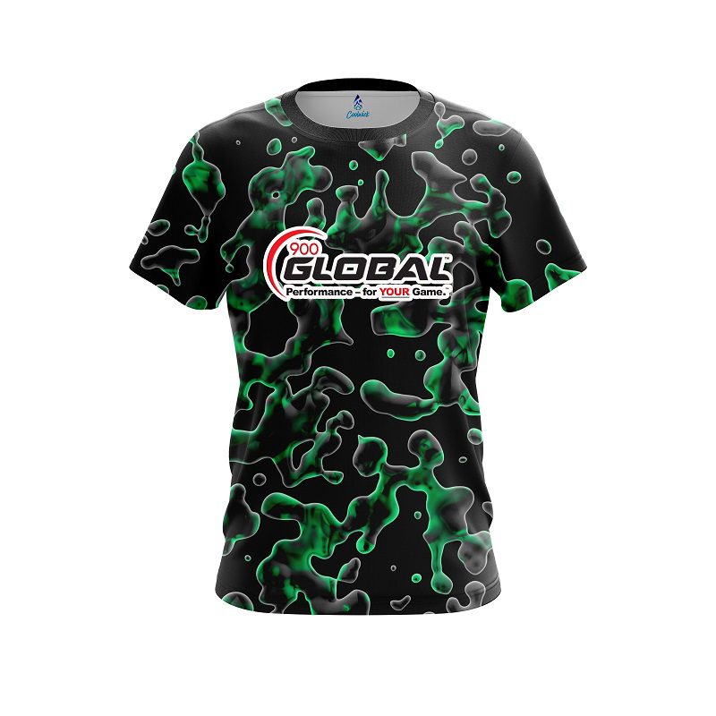 900 Global Green Flowing Fluid CoolWick Bowling Jersey