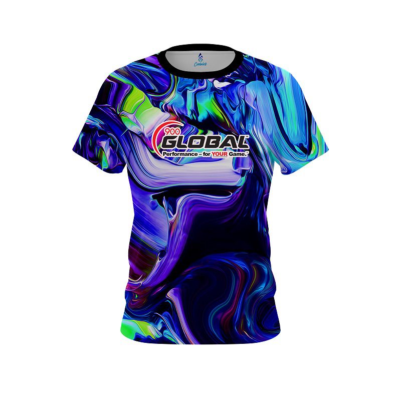 900 Global Holographic Blob CoolWick Bowling Jersey