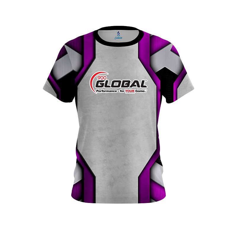 900 Global Iron Purple CoolWick Bowling Jersey