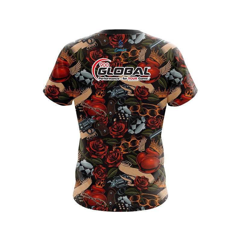 900 Global Love Kills  CoolWick Bowling Jersey - Image 2