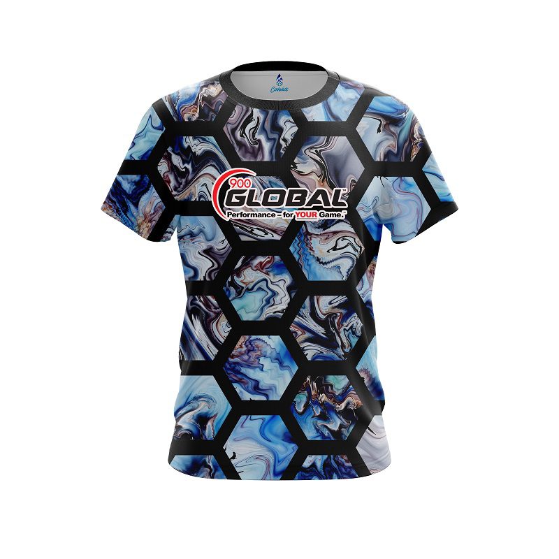 900 Global Marble Hex CoolWick Bowling Jersey
