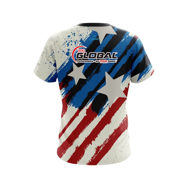 900 Global Merica CoolWick Bowling Jersey - Image 2