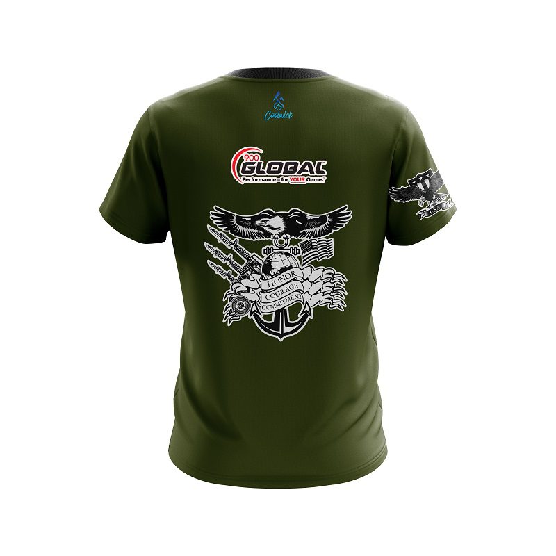 900 Global Military Honor CoolWick Bowling Jersey - Image 2