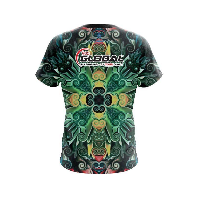 900 Global Mosaic Bloom CoolWick Bowling Jersey - Image 2